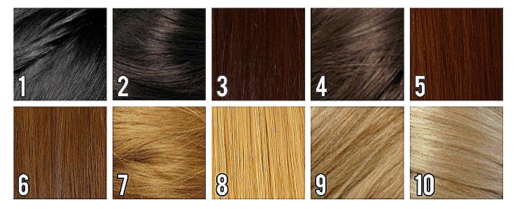 cores de cabelo